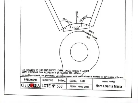 VENTA LOTE HARAS SANTA MARÍA BARRIO LOS ROBLES