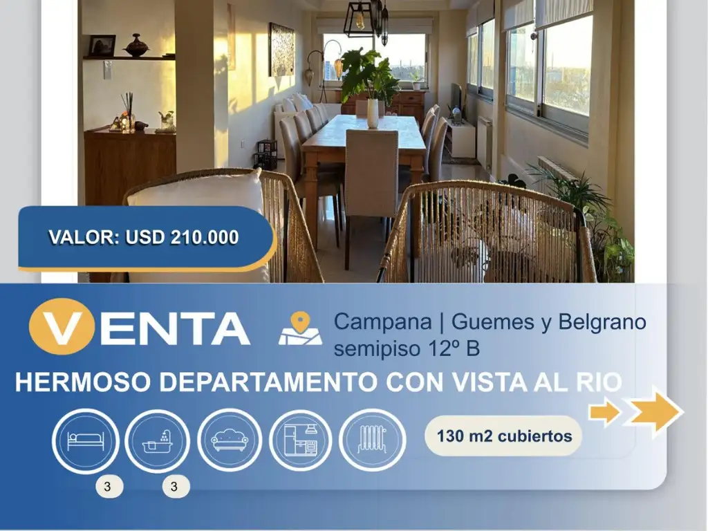 DEPARTAMENTO EN VENTA-GUEMES Y BELGRANO