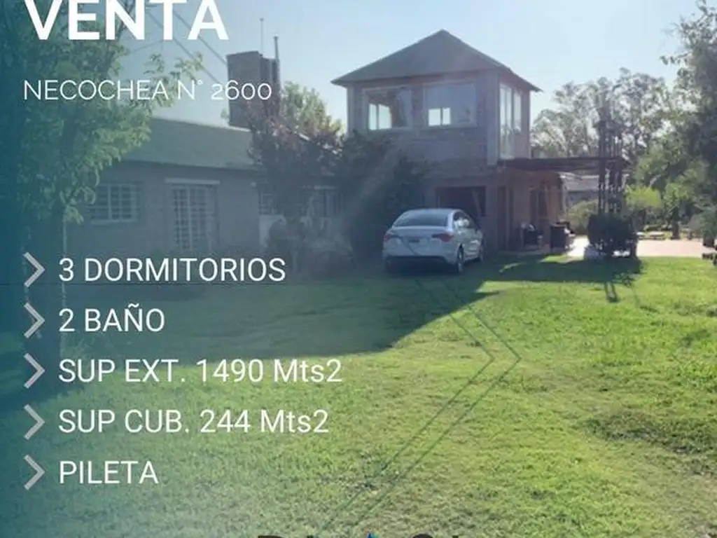 Casa de 3 dormitorios con gran terreno en Funes (Garita 17)