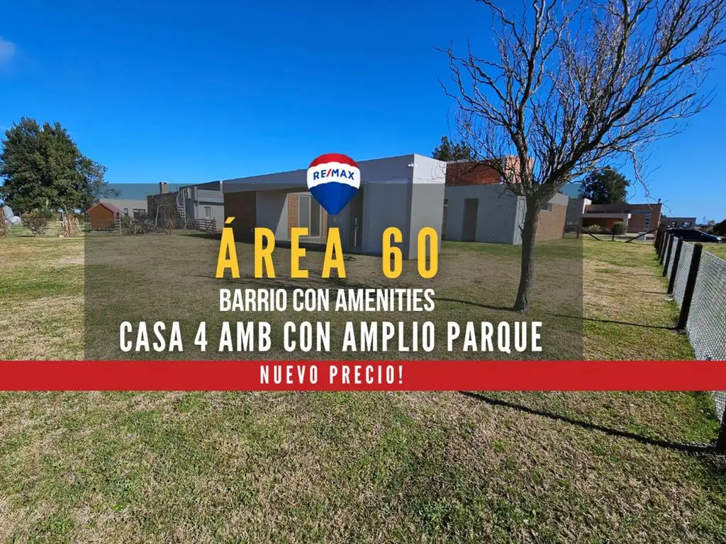 VENTA CASA A ESTRENAR DE 4 AMBIENTES EN ÁREA 60