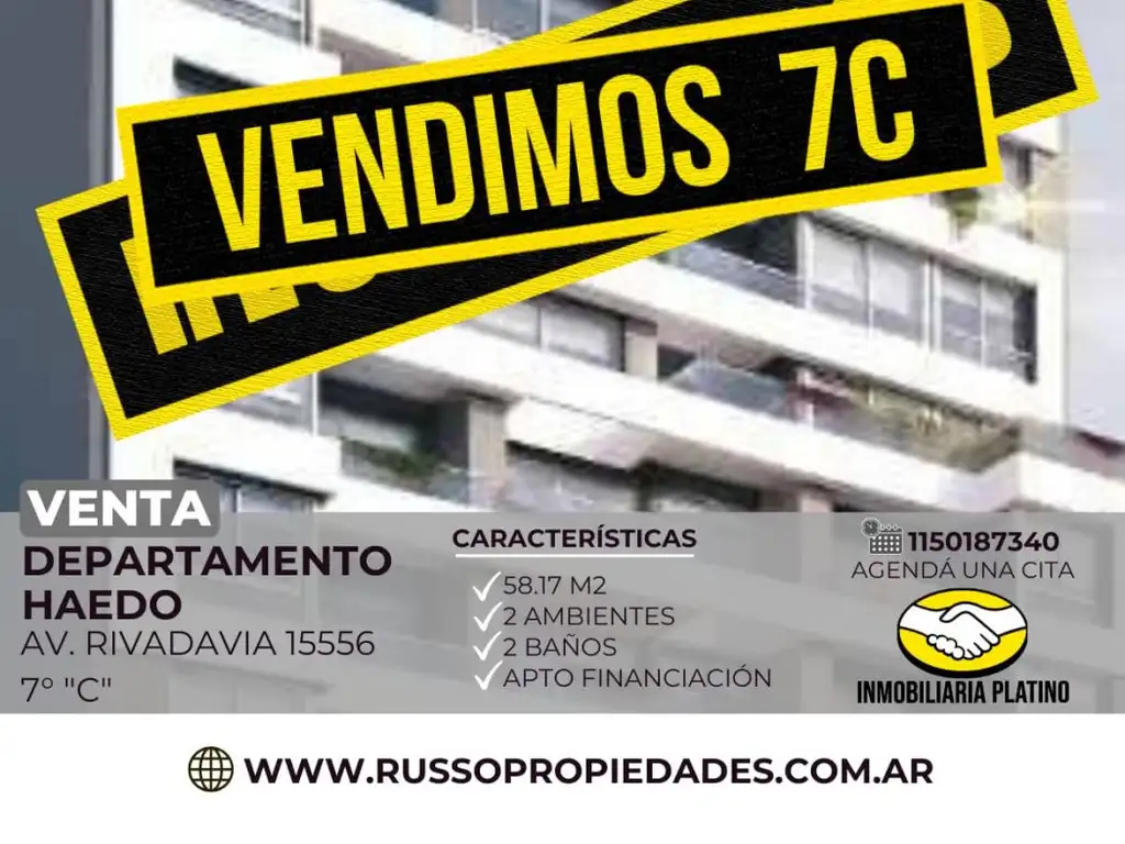 Venta Departamento 2 Ambientes Haedo Moron 2°D