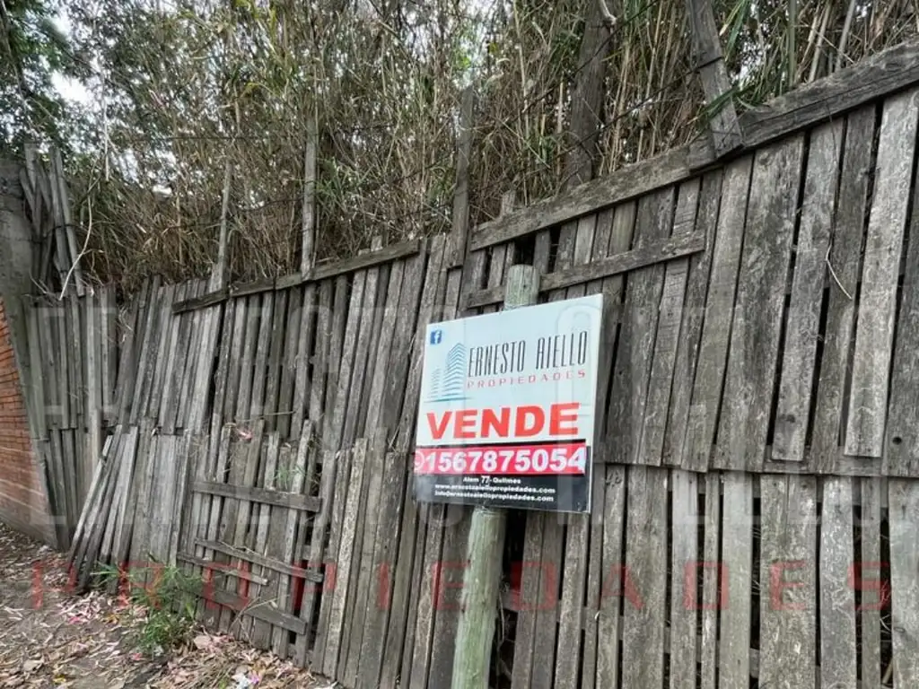 LOTE EN VENTA BERAZATEGUI MEDIDAS: 10 DE FRENTE X 20 DE LARGO.