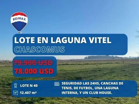 LOTE EN VENTA EN LAGUNA VITEL