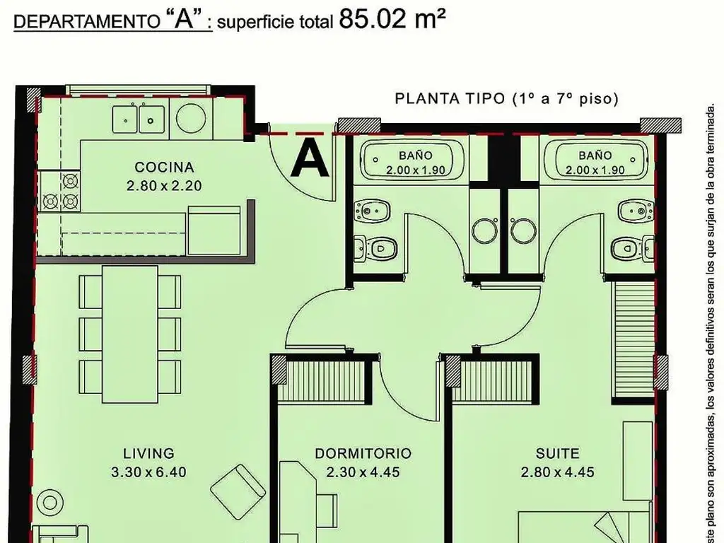 Departamento en el emprendimiento GREGORY 1165