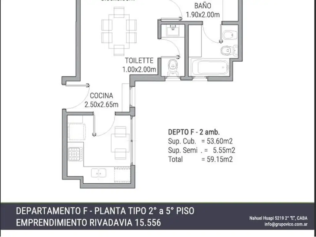 Departamento en el emprendimiento Av Rivadavia 15500