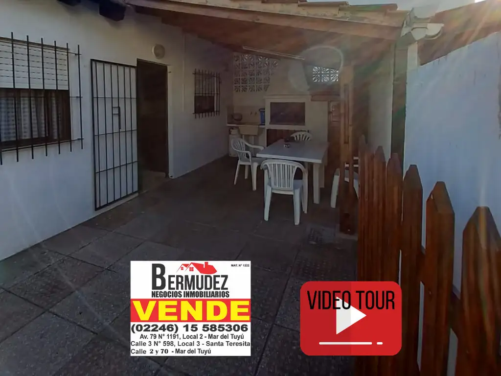 Venta chalet 3 amb en excelente zona  Calle 69 entre 2 y 3 Mar del tuyu