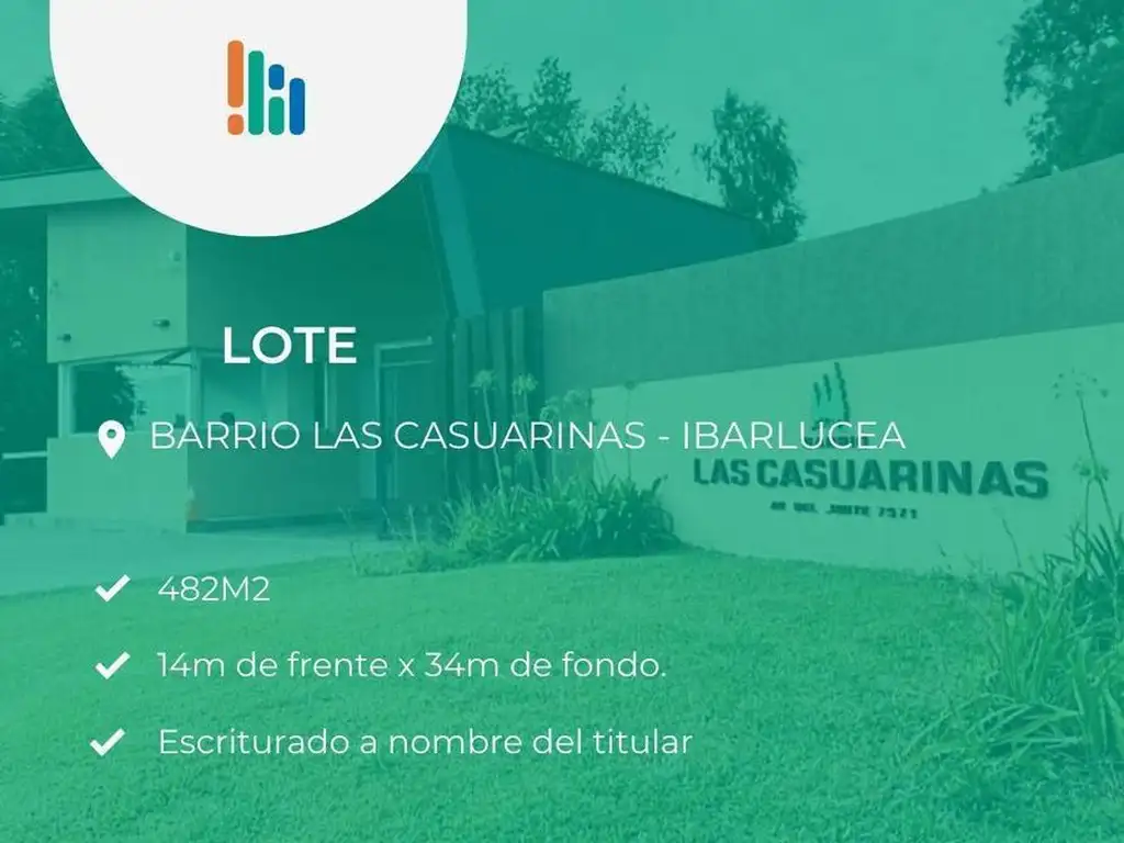 LOTE - BARRIO LAS CASUARINAS - IBARLUCEA