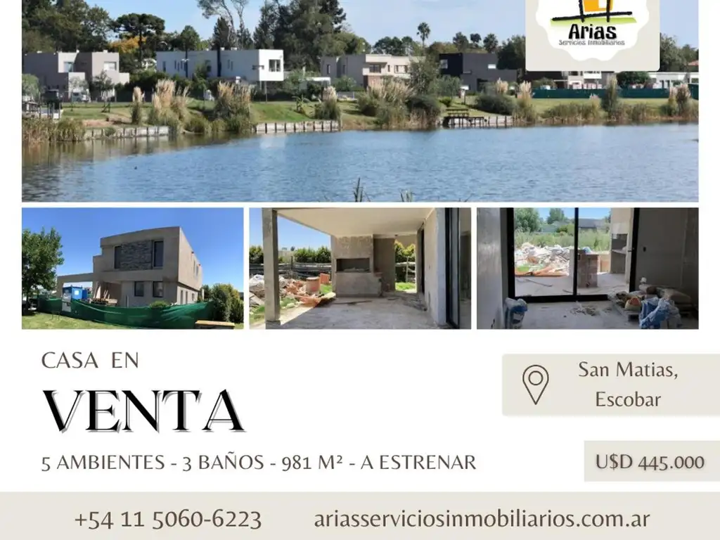 Casa a Estrenar En Venta - San Matias, Escobar