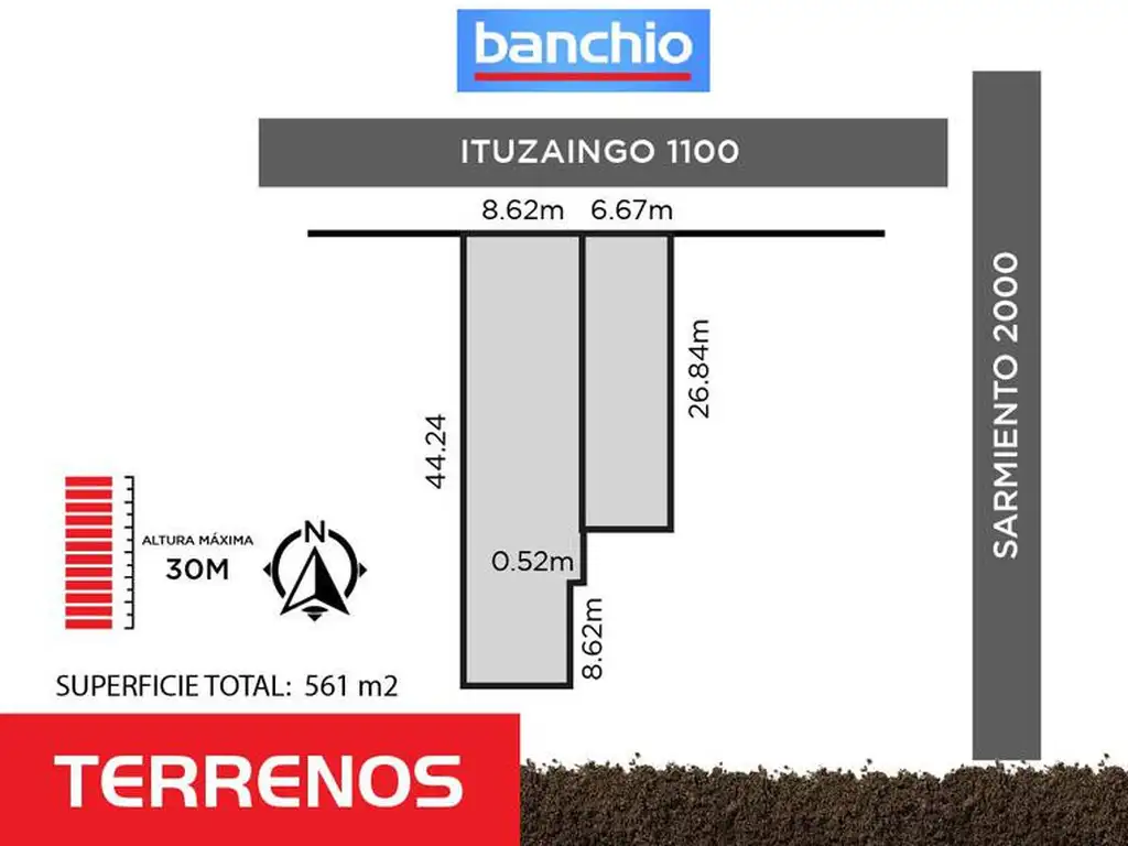 Venta terreno para constructora Rosario