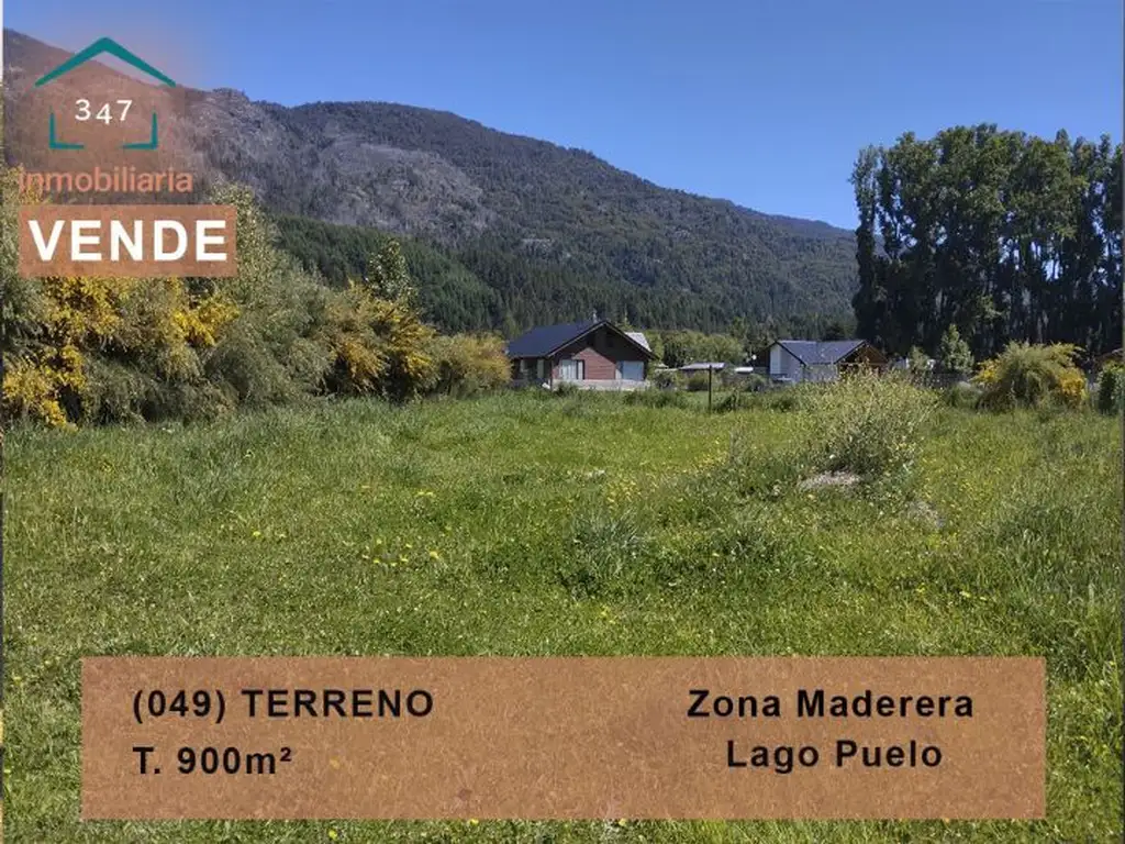 (049) TERRENO 900mtrs en zona Maderera, LAGO PUELO