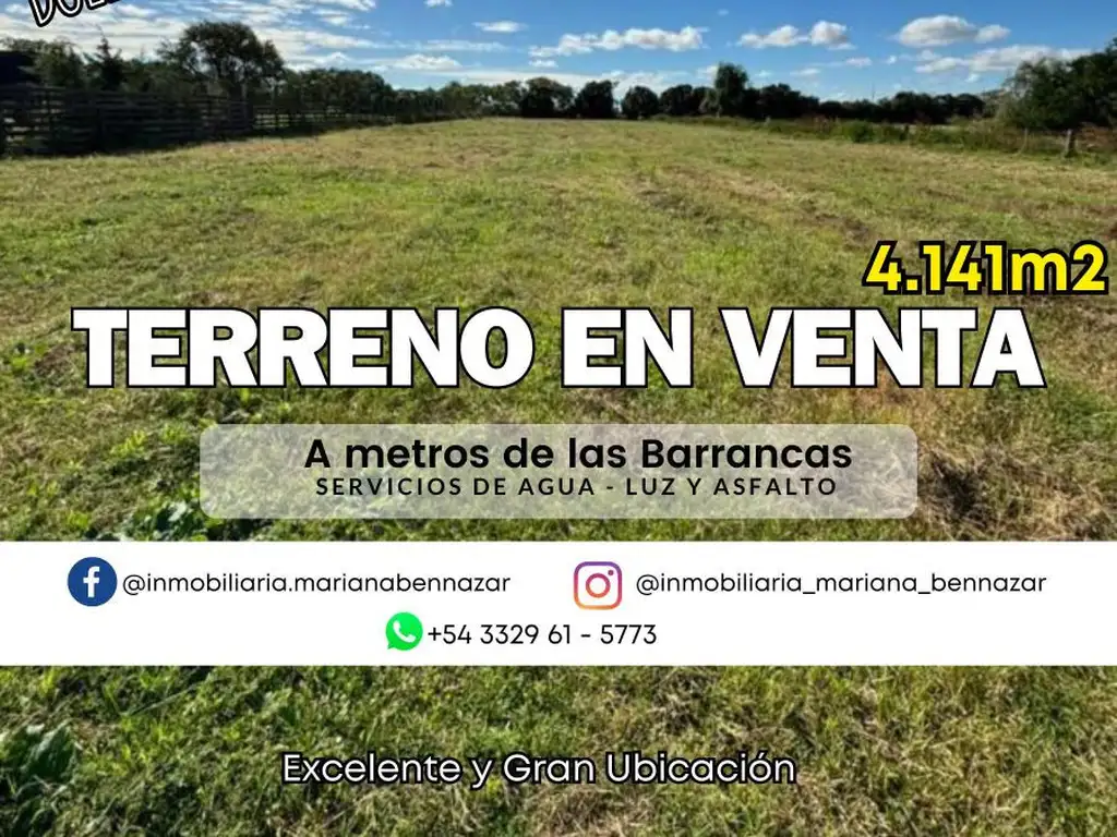 GRAN TERRENO EN VENTA - BARADERO