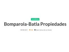 BOMPAROLA - BATLA PROPIEDADES
