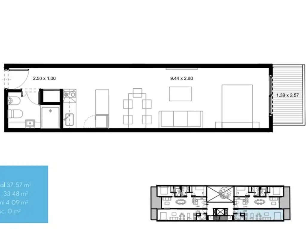 Departamento en el emprendimiento Sentire Devoto 2