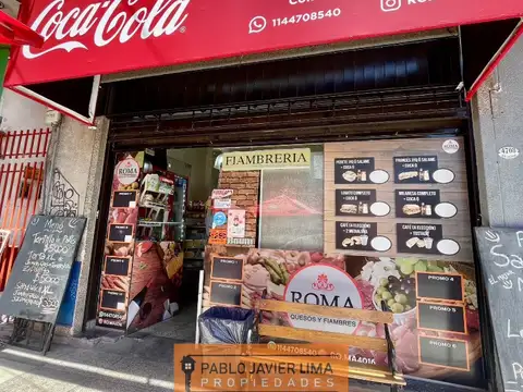 VENTA DE FONDO DE COMERCIO "ROMA QUESOS Y FIAMBRES" EN CASEROS. TRES DE FEBRERO