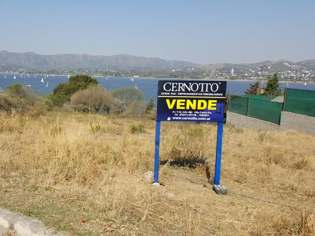 2 TERRENOS EN CARLOS PAZ CON LA MEJOR VISTA AL LAGO.LOTES DE CATEGORÍA ! Financiados !