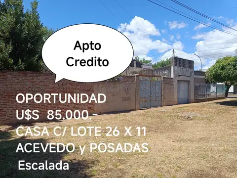 CASA 3 AMB AMPLIOS A REFAC - EN LOTE 299.70 M2 - APTO CREDITO- OPORTUNIDAD