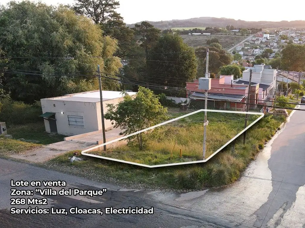 VENTA LOTE ZONA VILLA DEL PARQUE TANDIL