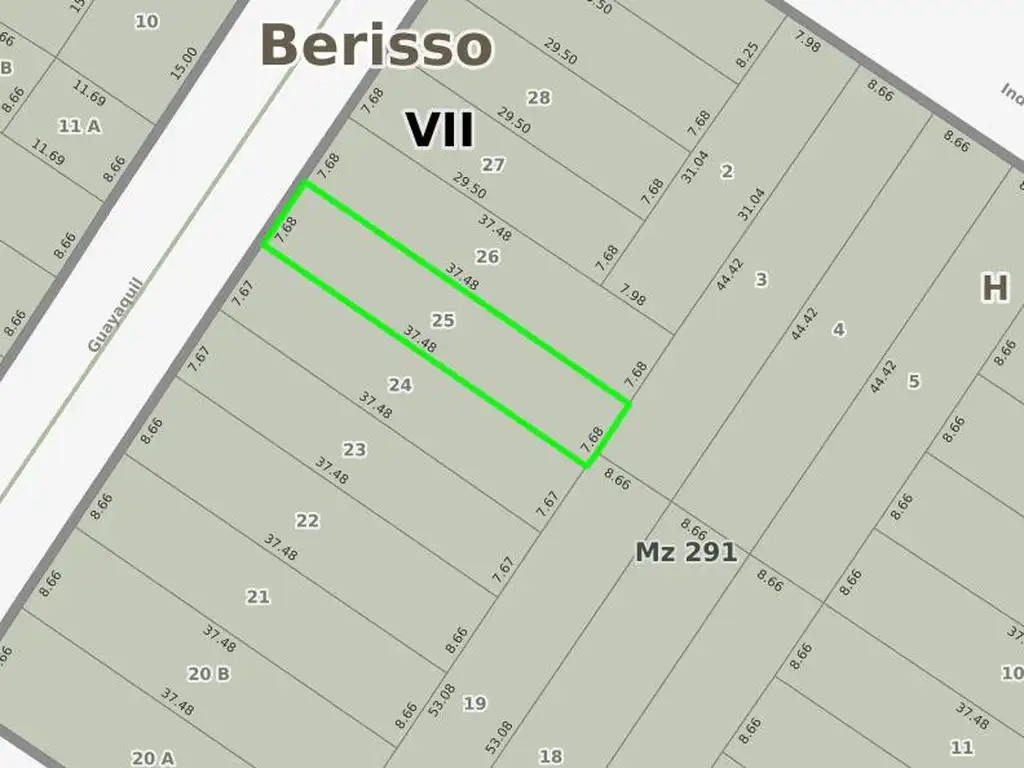 Terreno en venta en Berisso - Dacal Bienes Raíces