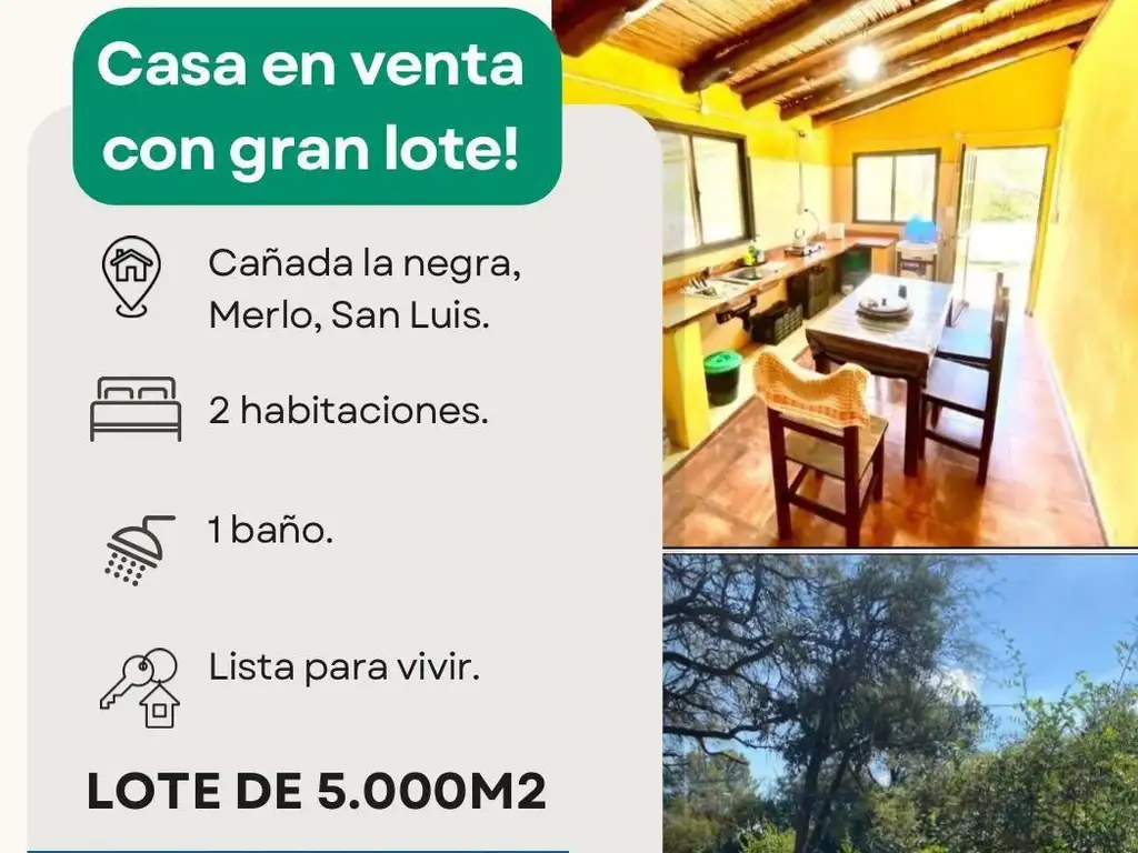 ATENCION INVERSORES  VENTA DE CASA EN MERLO SAN LUIS