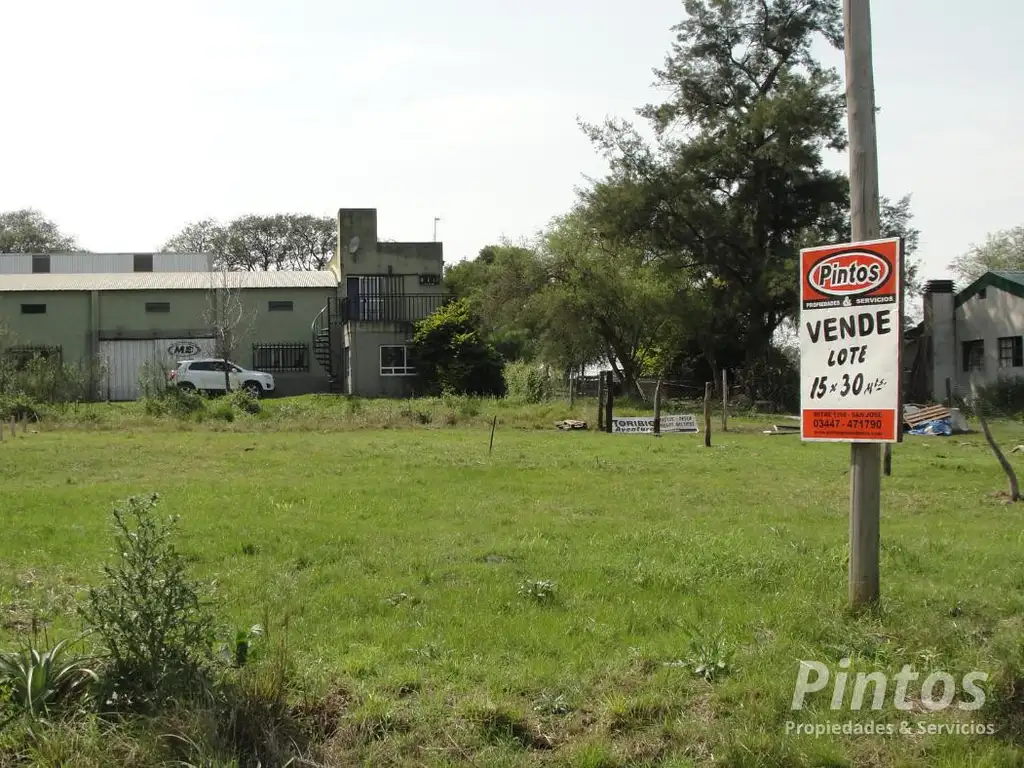 Terreno sobre H. de Malvinas, a 50 mts de Acceso Dr. Bastian. SAN JOSE. ENTRE RIOS.