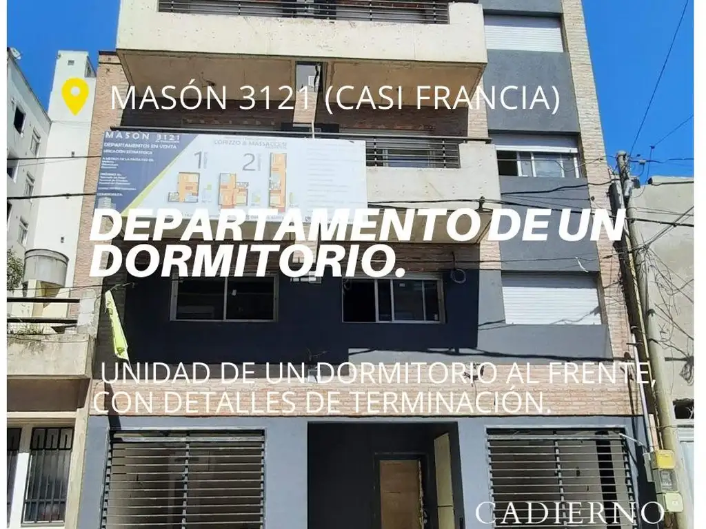 Departamentos un dormitorio en Mason 3121 - Francia al 400