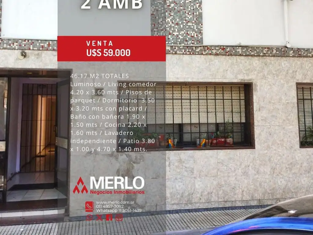 Departamento 2 amb en S. Cristobal