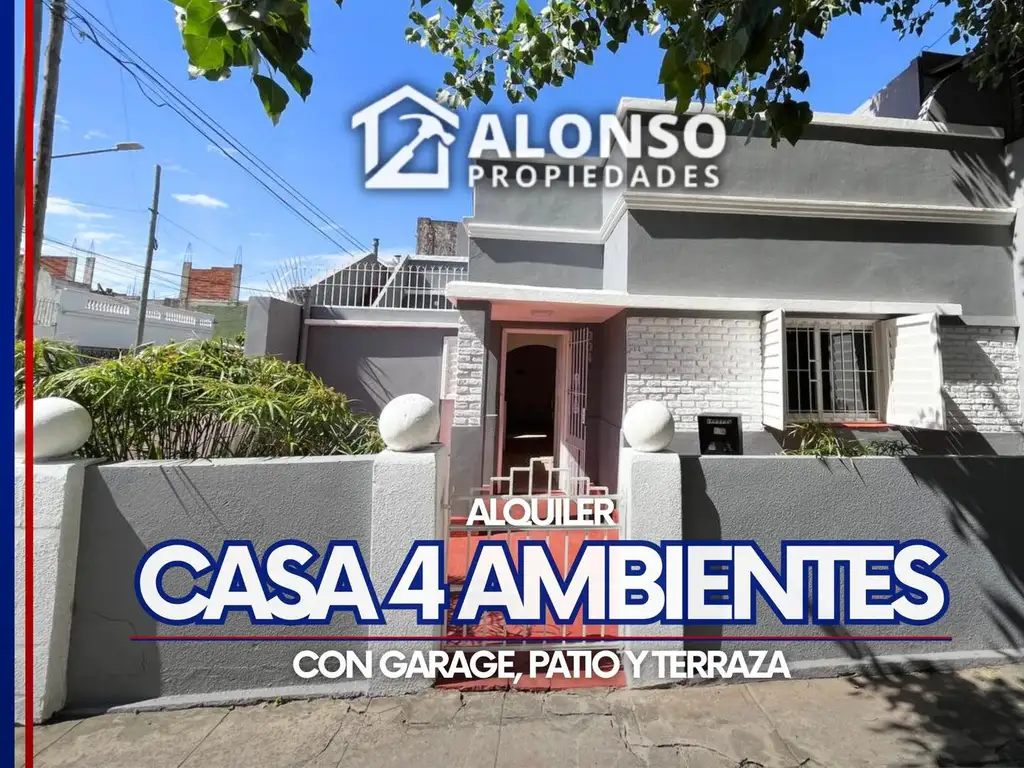 ¡Casa de 4 ambientes en ALQUILER en Lanús Oeste!