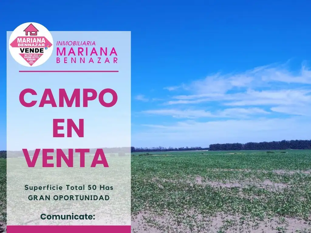 CAMPO EN VENTA - 50 HAS