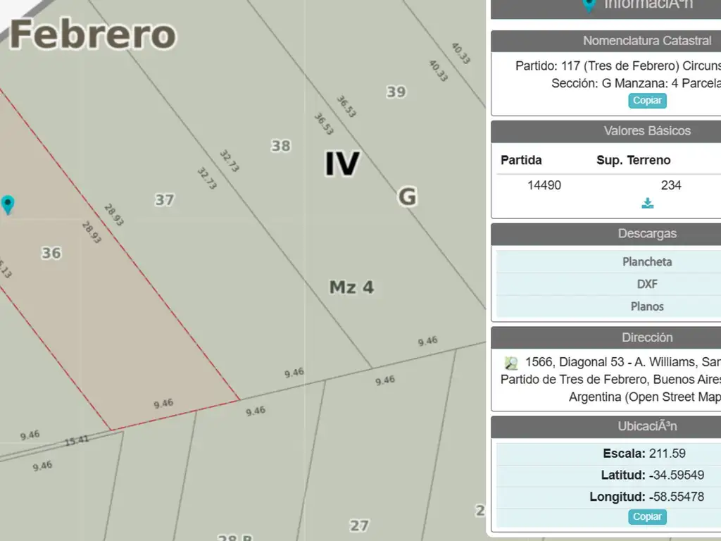 VENTA LOTE 234M2 SANTOS LUGARES OPORT. INVERSOR !