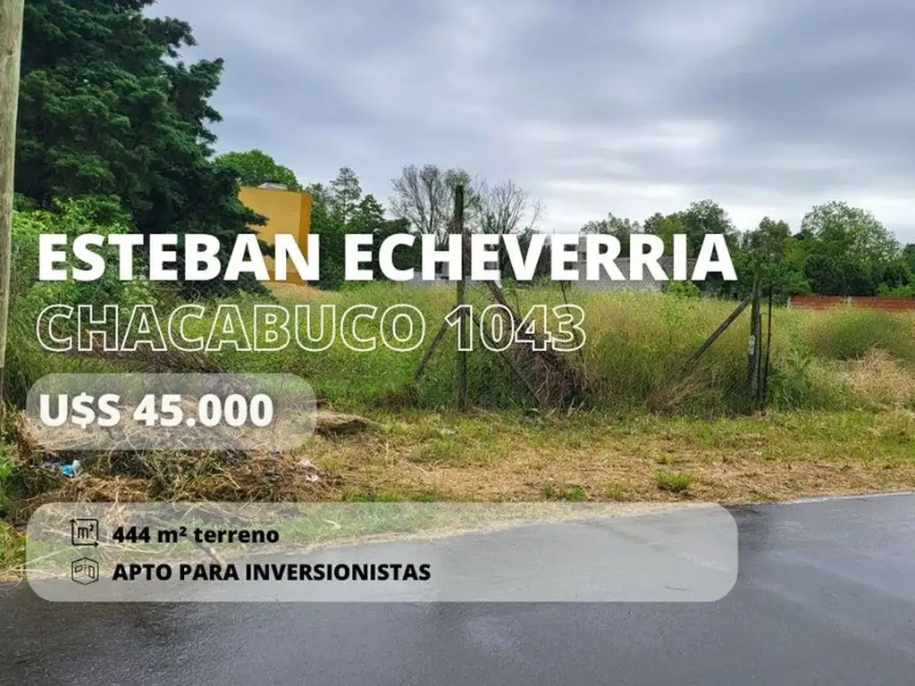 Lote en venta en Luis Guillón para Inversión