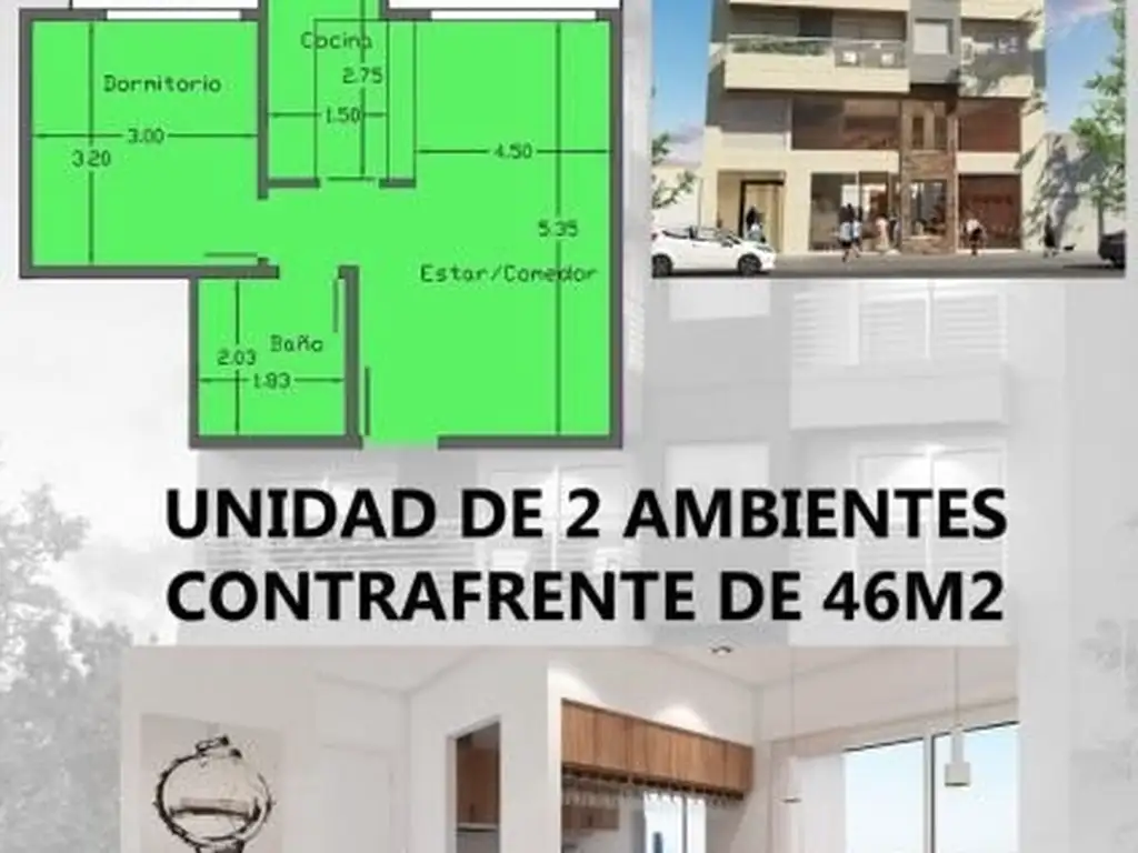 Venta Departamento 2 Ambientes de Pozo San Miguel