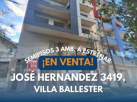 DEPARTAMENTO 3 AMBIENTES, A ESTRENAR Y EN VENTA