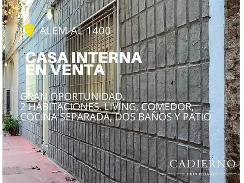 Casa Interna en Barrio Martin de dos dormitorios.