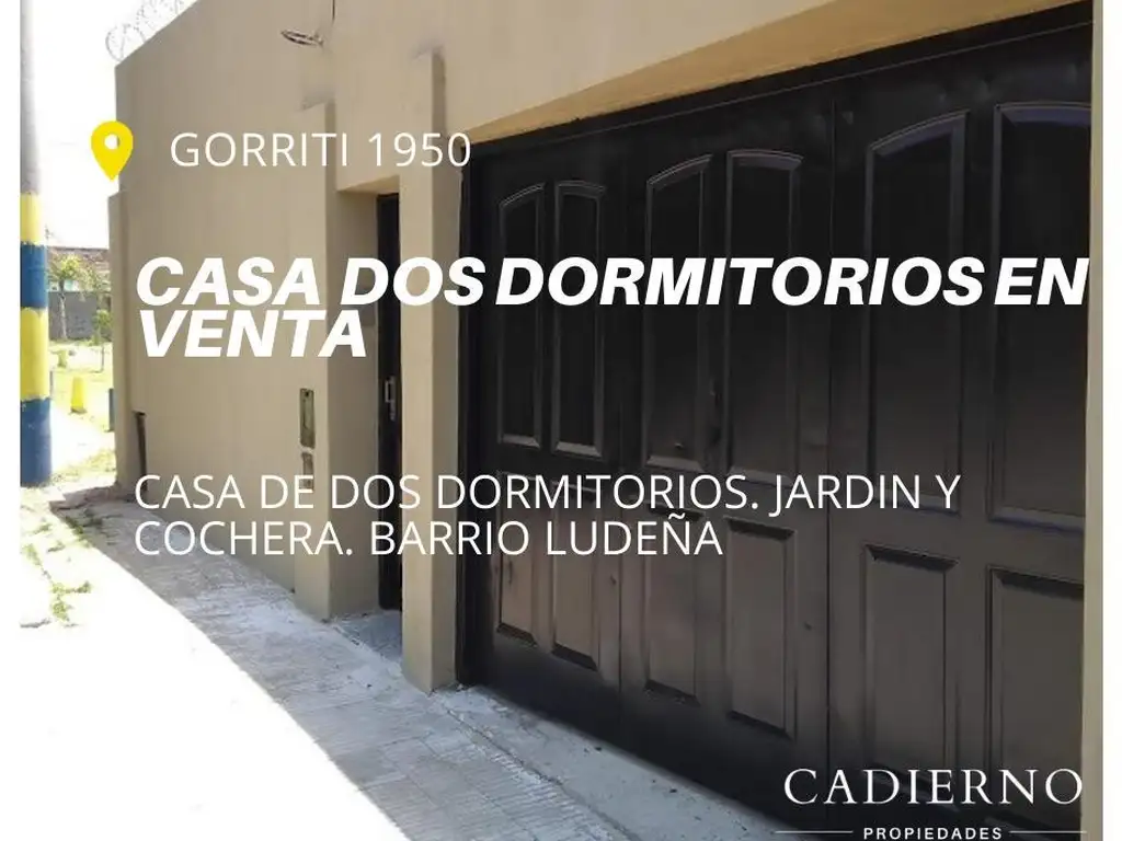 Casa de dos dormitorios con Jardín