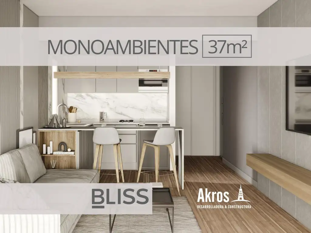 BLISS - Monoambientes 37m2