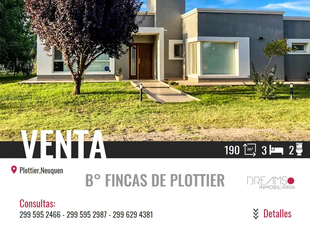 Venta Casa 12 Años 2 Dormitorios, Sur, 190m2, Casa En B° Fincas ...