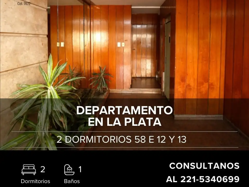 Venta de Departamento en La Plata 2 dormitorios centro