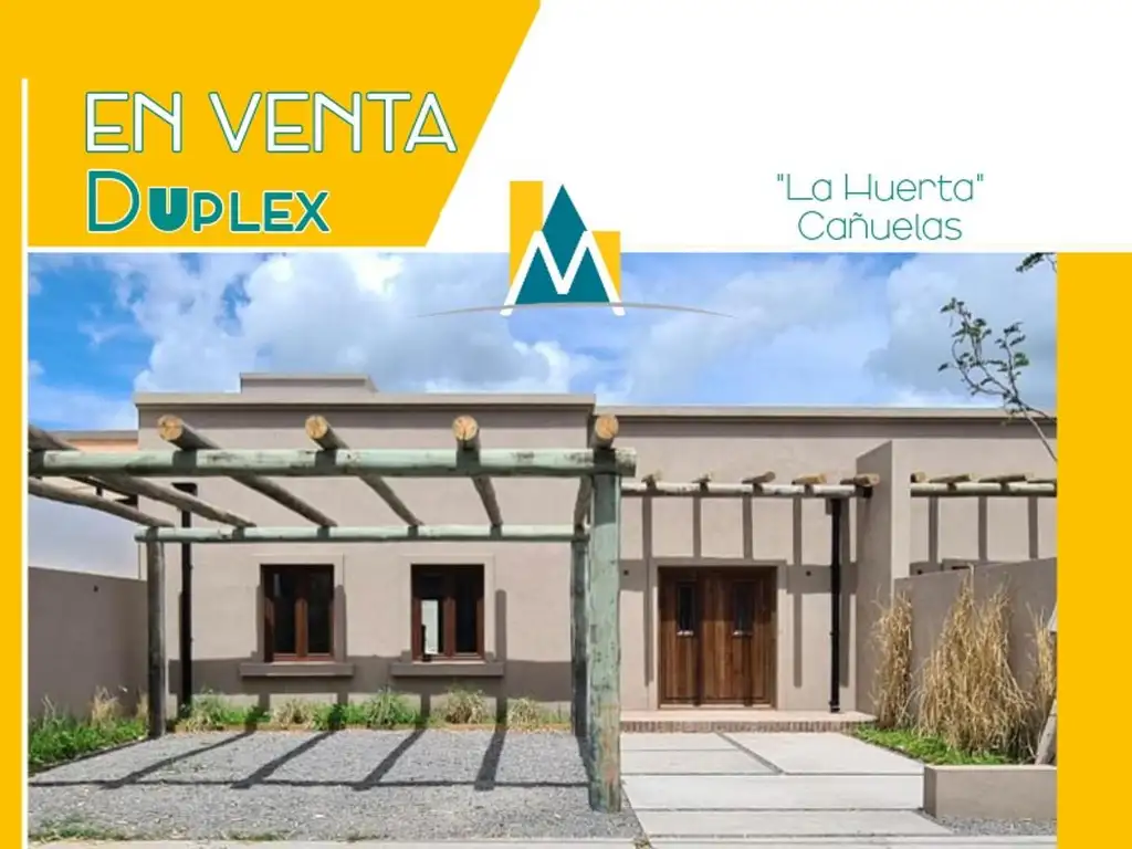 DUPLEX  A LA VENTA EN BARRIO ABIERTO LA HUERTA - CAÑUELAS