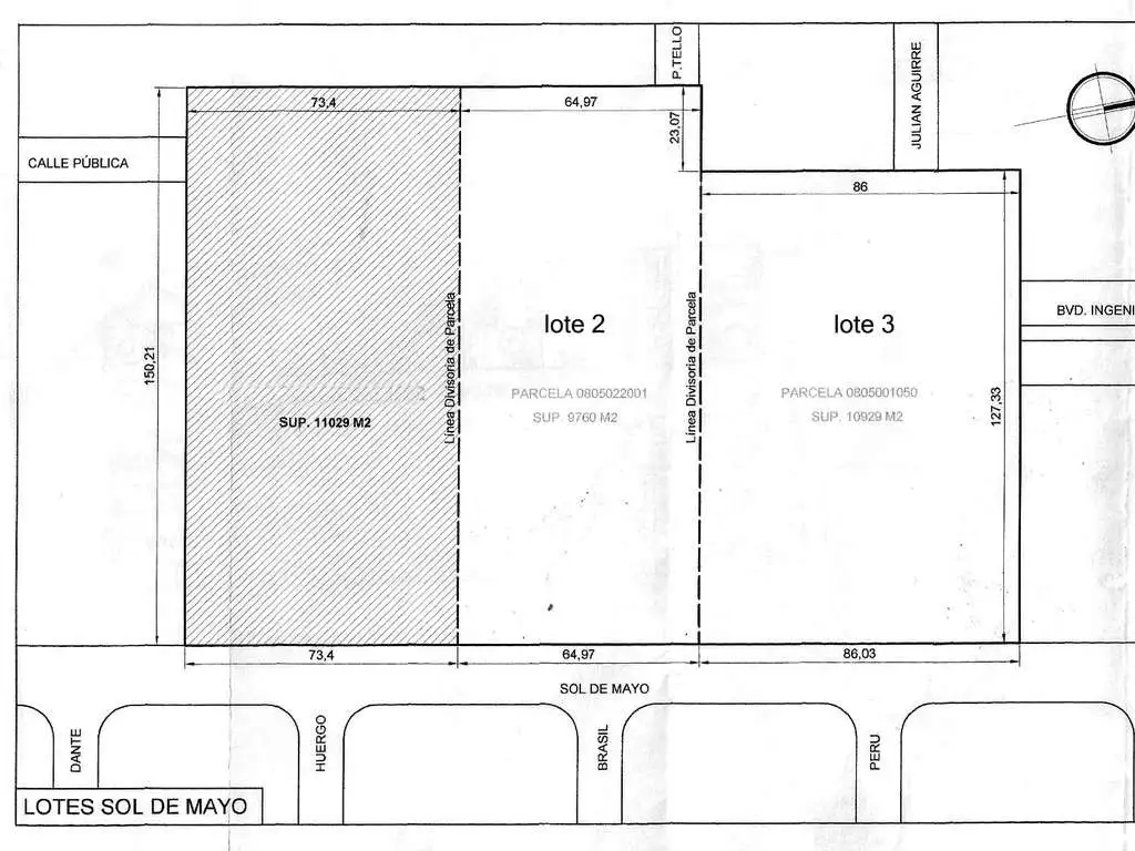 Terreno Venta 2 Lotes Sol de Mayo Avenida Super Mami apto 400 unidades