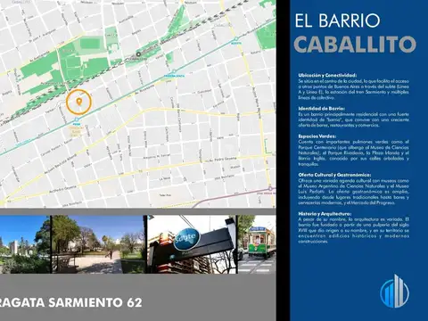 Departamento en Venta de 1 dormitorio