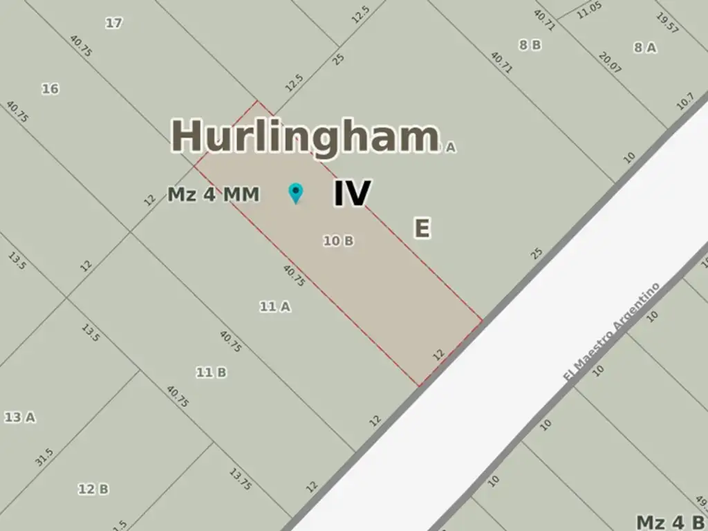 VENTA TERRENO DE 489M2 EN HURLINGHAM CON ESCRITURA