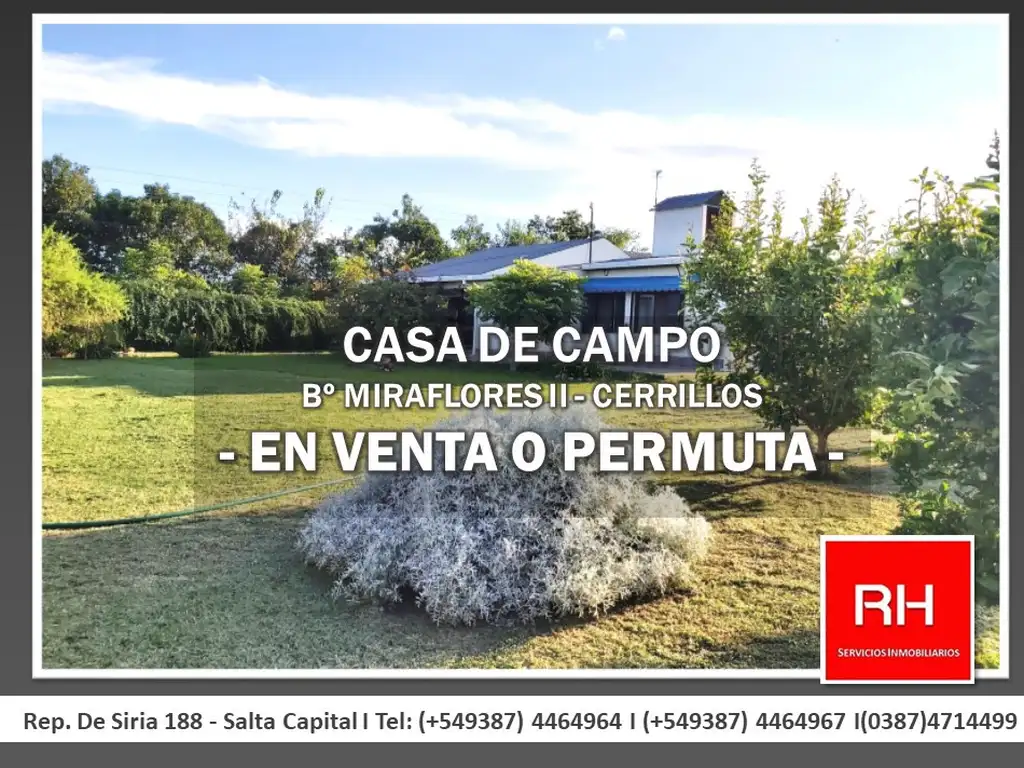 CASA 2 DORM- Bº MIRAFLORES II- CERRILLOS - VENTA