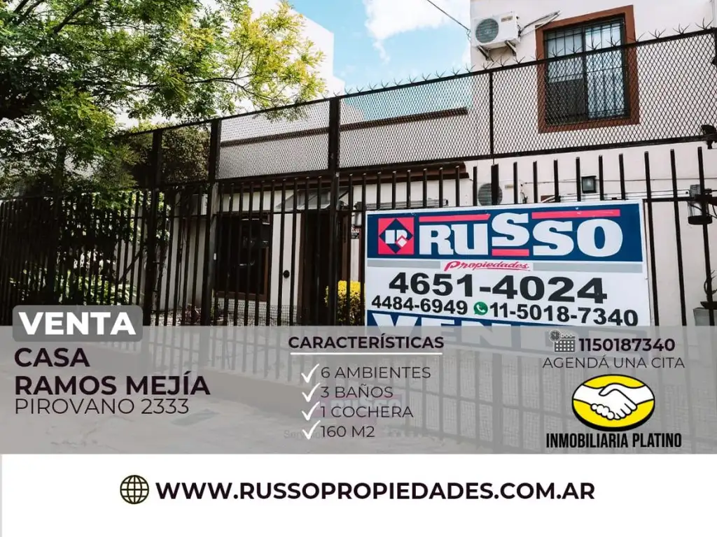 Venta Casa 6 Ambientes Ramos Mejia