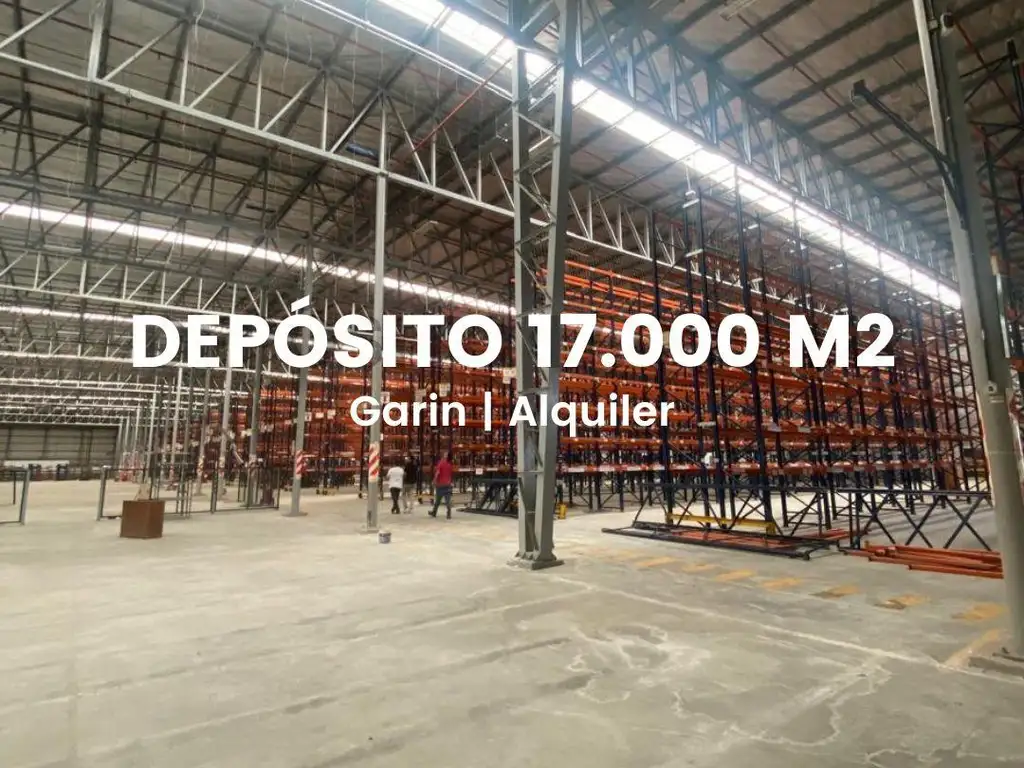 Depósito en Garin en alquiler. Predio privado de 17.000 m2