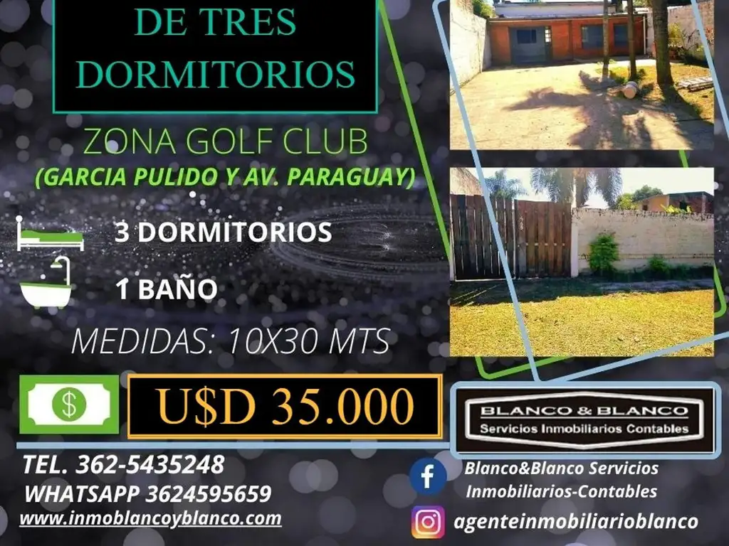 SE VENDE: ZONA GOLF CLUB, CASA DE 3 DORMITORIOS