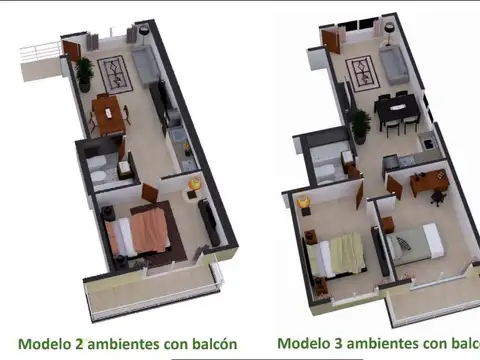 3 ambientes con Patio o balcón, a 100 mts de 197