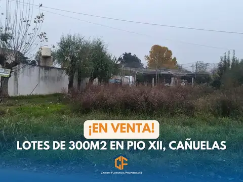 Venta de Terrenos en Cañuelas, Pío XII