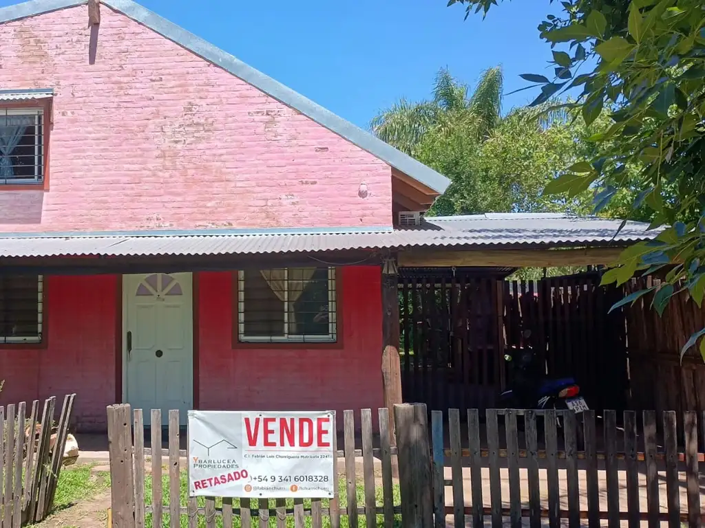 Casa 3 dorm  zona tranquila de Ibarlucea con acceso pavimentado desde RN 34