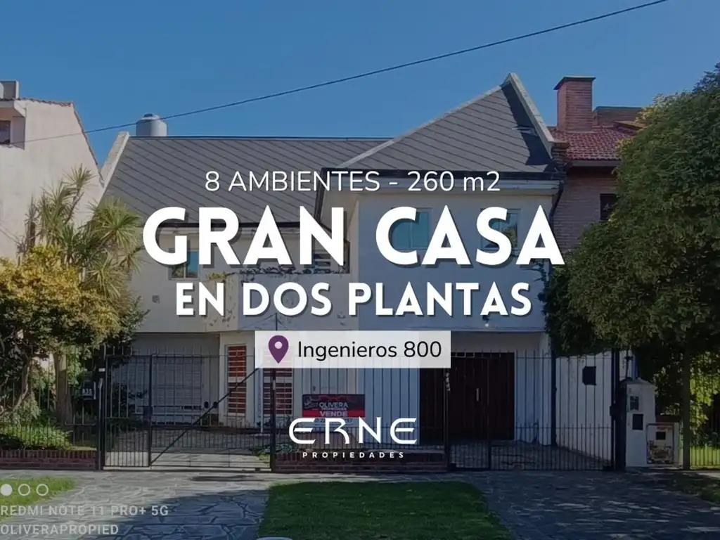 CASA 8 AMBIENTES EN DOS PLANTAS ZONA CONSTITUCION