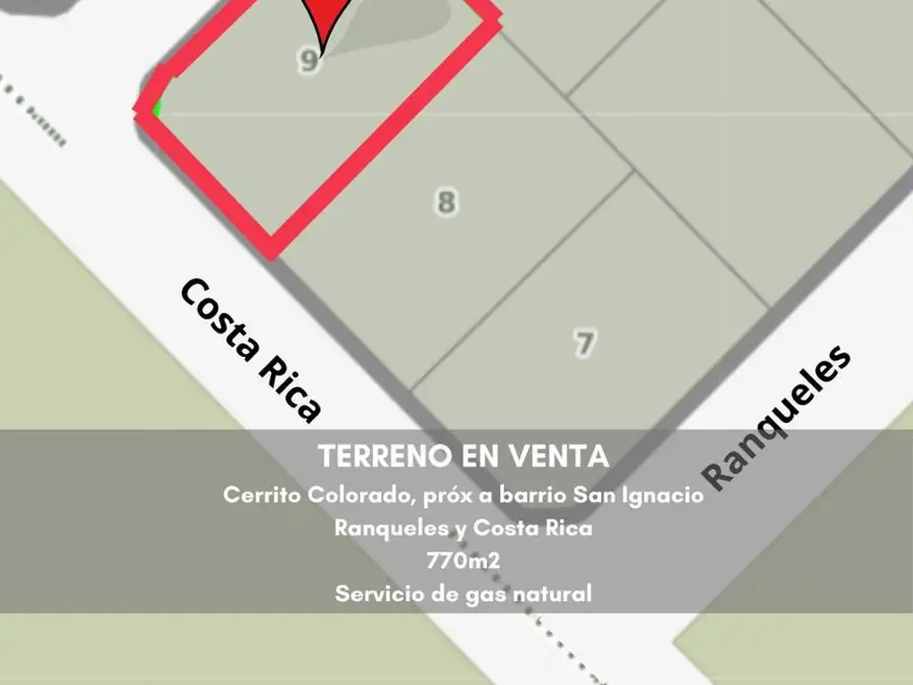 Terreno en venta en Cerrito Colorado en Junin